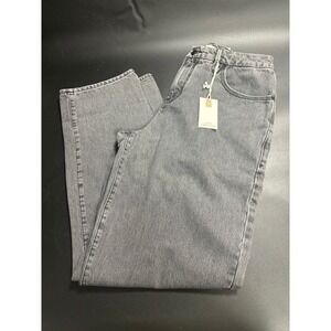 Good American NWT Good 90s‎ Wide Leg Jeans GNI999BT Black Size 2/26 MSRP $159